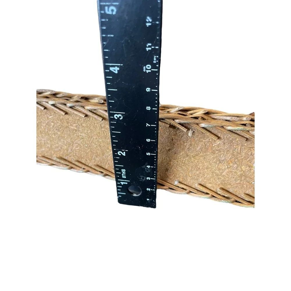 Small Long‎ Wicker Basket w Handle Rustic Farmhouse Decor 10